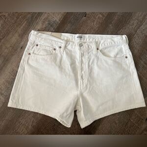 Agolde Parker Long Short Loose Fit Vintage Short Denim Jeans-Size 32